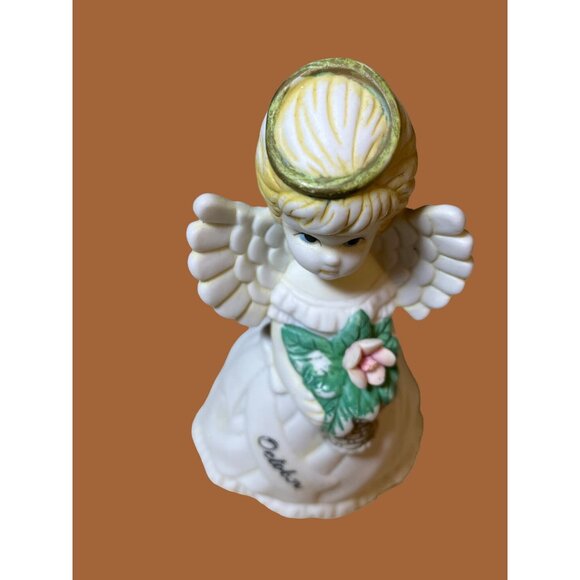 October Porcelain Girl Birth Month Angel - Picture 6 of 7